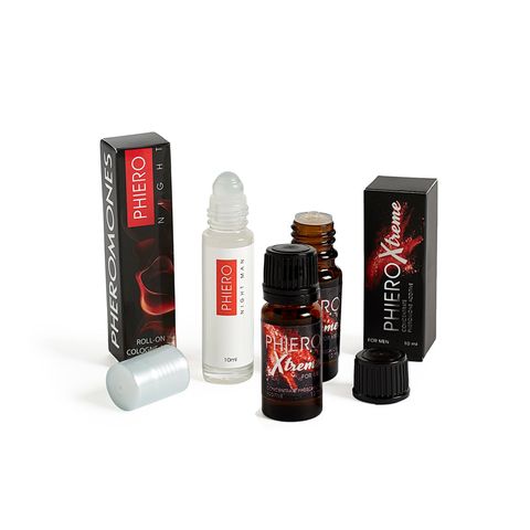 1 Phiero Xtreme: pheromone concentrate + Phiero Night Man: roll-on with pheromones for men