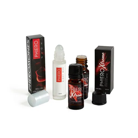 1 Phiero Xtreme: pheromone concentrate + Phiero Night Man: roll-on with pheromones for men