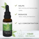 Cibidil, relaxing 15% CBD oil. 30ml 2