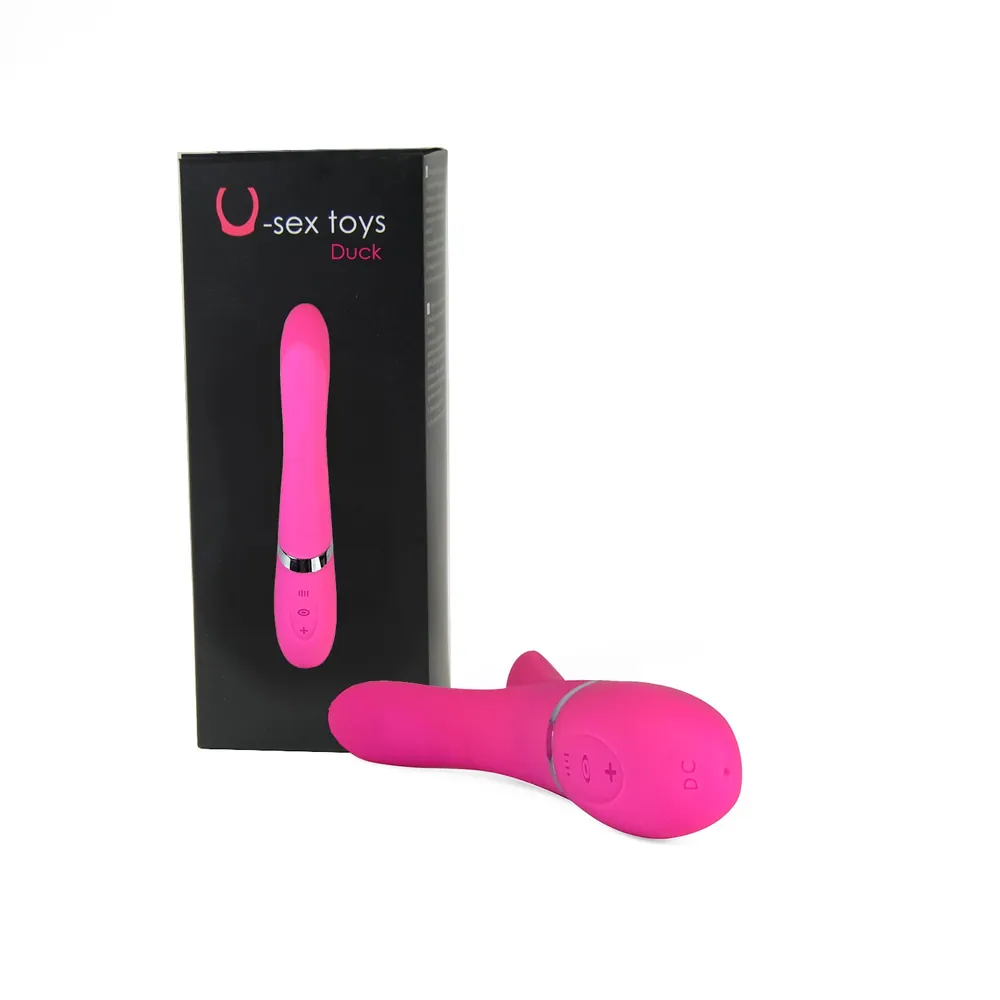 Duck, vibrator with vaginal and clitoral stimulation