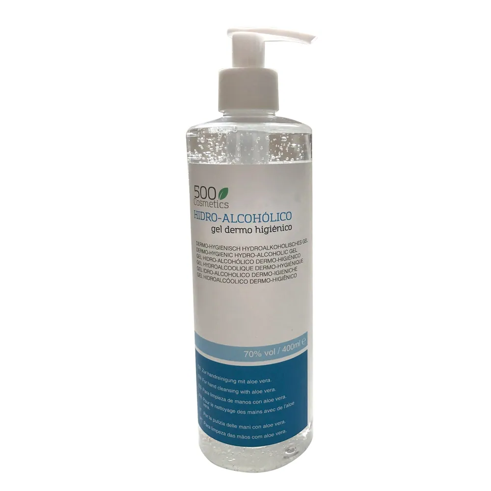 Hydroalcoholic hand sanitising gel with aloe vera - 400 ml
