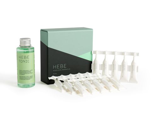 Hebe 20 Single Doses, instantly removes wrinkles and expression lines. 20 doses + toner