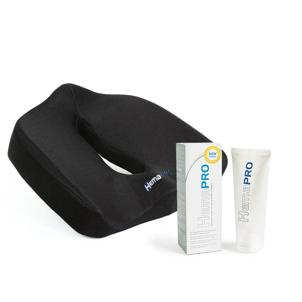 Hemapro Pack: cushion and cream for haemorrhoids