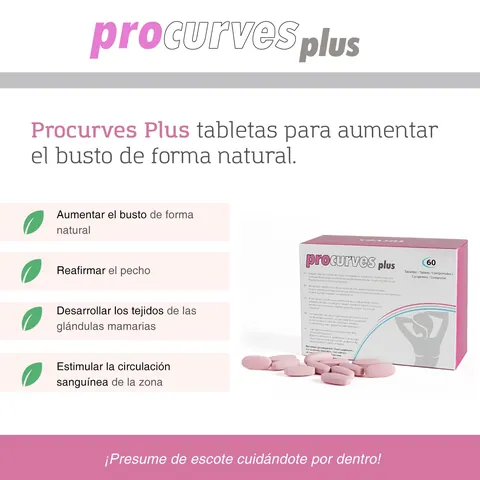 Pack 5 - Procurves capsules and cream to enlarge and firm the bust - 2 pieces (5)