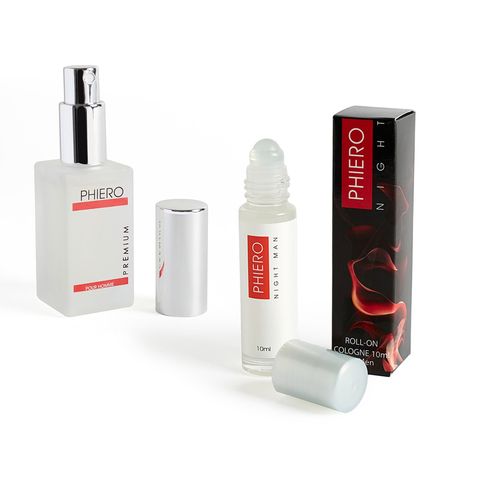 Pack of 1 Phiero Premium and 1 Phiero Night Man - pheromones for men
