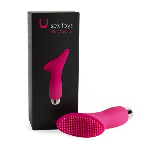 U-Body Bru Vibrator - soft pink silicone feminine intimate vibrator and massager